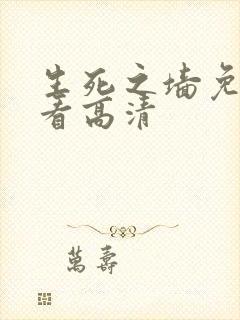 生死之墙免费观看高清