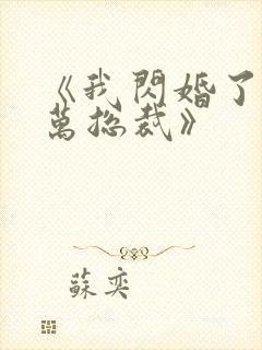 《我闪婚了个亿万总裁》封面