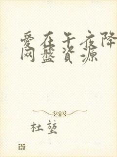 爱在午夜降临前网盘资源