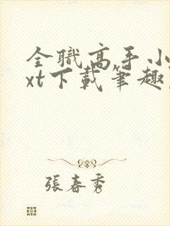 全职高手小说txt下载笔趣阁