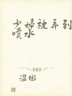 少妇被弄到高潮喷水封面