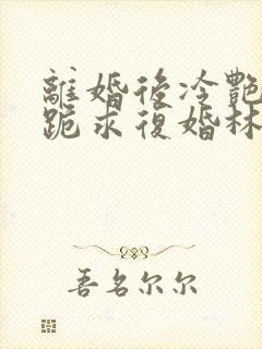 离婚后冷艳总裁跪求复婚林悦叶可卿全文阅读