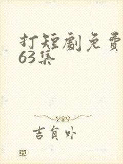 打短剧免费全集63集