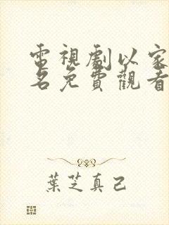 电视剧以家人之名免费观看全集