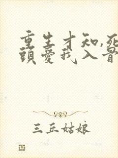 重生才知,死对头爱我入骨短剧封面