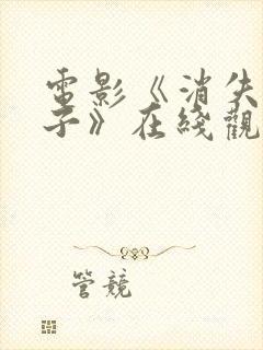 电影《消失的孩子》在线观看封面