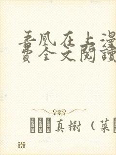 吾凰在上漫画免费全文阅读