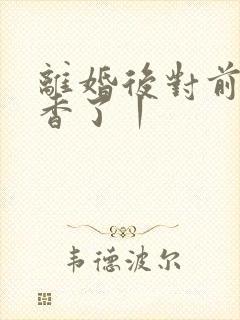 离婚后对前夫真香了丨封面