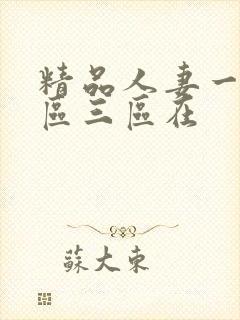 精品人妻一区二区三区在封面