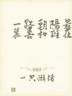 一路朝阳最后李慕嘉和谁在一起了封面