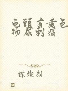 龟头有黄色分泌物尿刺痛封面