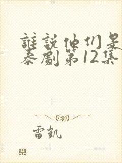 谁说他们是宿敌泰剧第12集封面