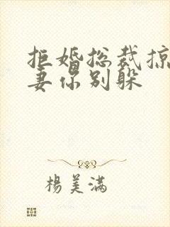 拒婚总裁掠爱前妻你别躲