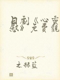 日剧《心灵的安慰》免费观看全集封面