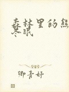 森林里的熊先生冬眠