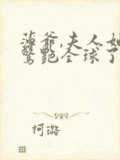 薄爷,夫人她又惊艳全球了原著封面