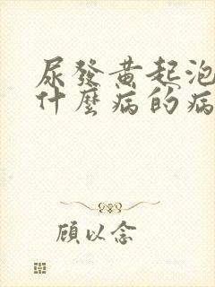 尿发黄起泡泡有什么病的病症呢封面