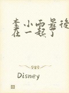 李小雨最后和谁在一起了封面