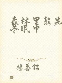 森林里熊先生在冬眠中