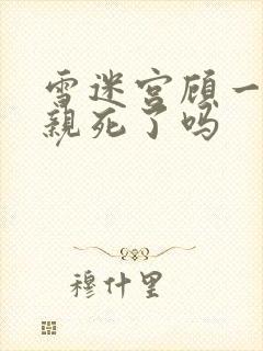 雪迷宫顾一燃父亲死了吗