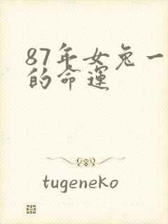 87年女兔一生的命运封面
