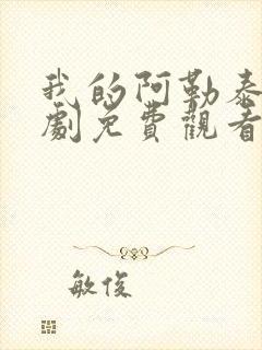 我的阿勒泰电视剧免费观看