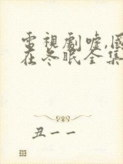 电视剧嘘,国王在冬眠全集免费播放