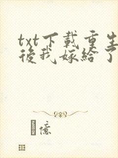 txt下载重生后我嫁给了渣男的死对头