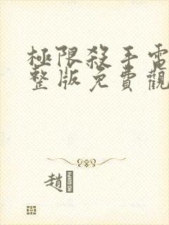 极限杀手电影完整版免费观看封面