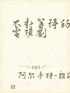 不对等待的爱情电视剧