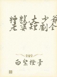 糟糕,大少爷怕老婆短剧全集播放