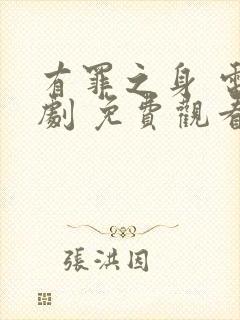 有罪之身 电视剧 免费观看