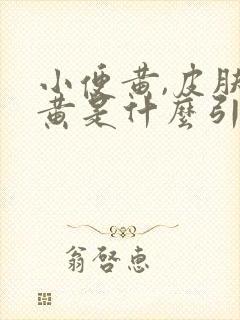 小便黄,皮肤也黄是什么引起的