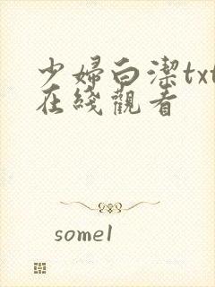 少妇白洁txt在线观看