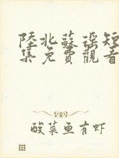 陆北苏瑶短剧全集免费观看封面