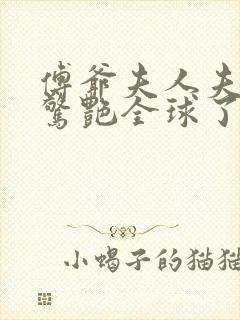 傅爷夫人夫人又惊艳全球了