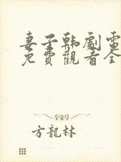 妻子韩剧电视剧免费观看全集高清