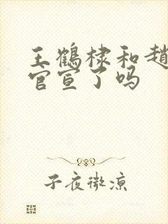 王鹤棣和赵露思官宣了吗