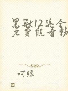 黑兽12集全集免费观看动漫