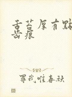 舌苔厚有点黄有齿痕