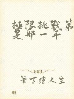 极限挑战第四季是哪一年封面