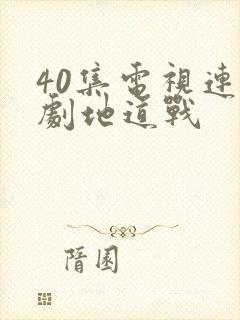 40集电视连续剧地道战