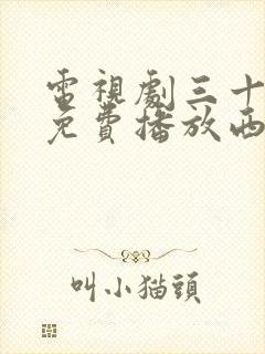 电视剧三十而已免费播放西瓜