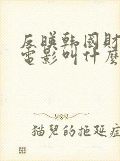 反映韩国财阀的电影叫什么