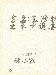 书名:王牌特战之军少追妻