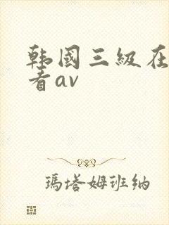 韩国三级在线观看av
