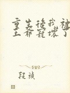 重生后我被偏执王爷宠坏了小说