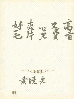 好爽…又高潮了毛片免费看封面