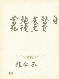 当炮灰替身的我死后免费封面