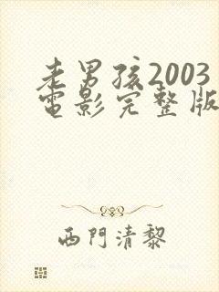 老男孩2003电影完整版高清在线观看封面